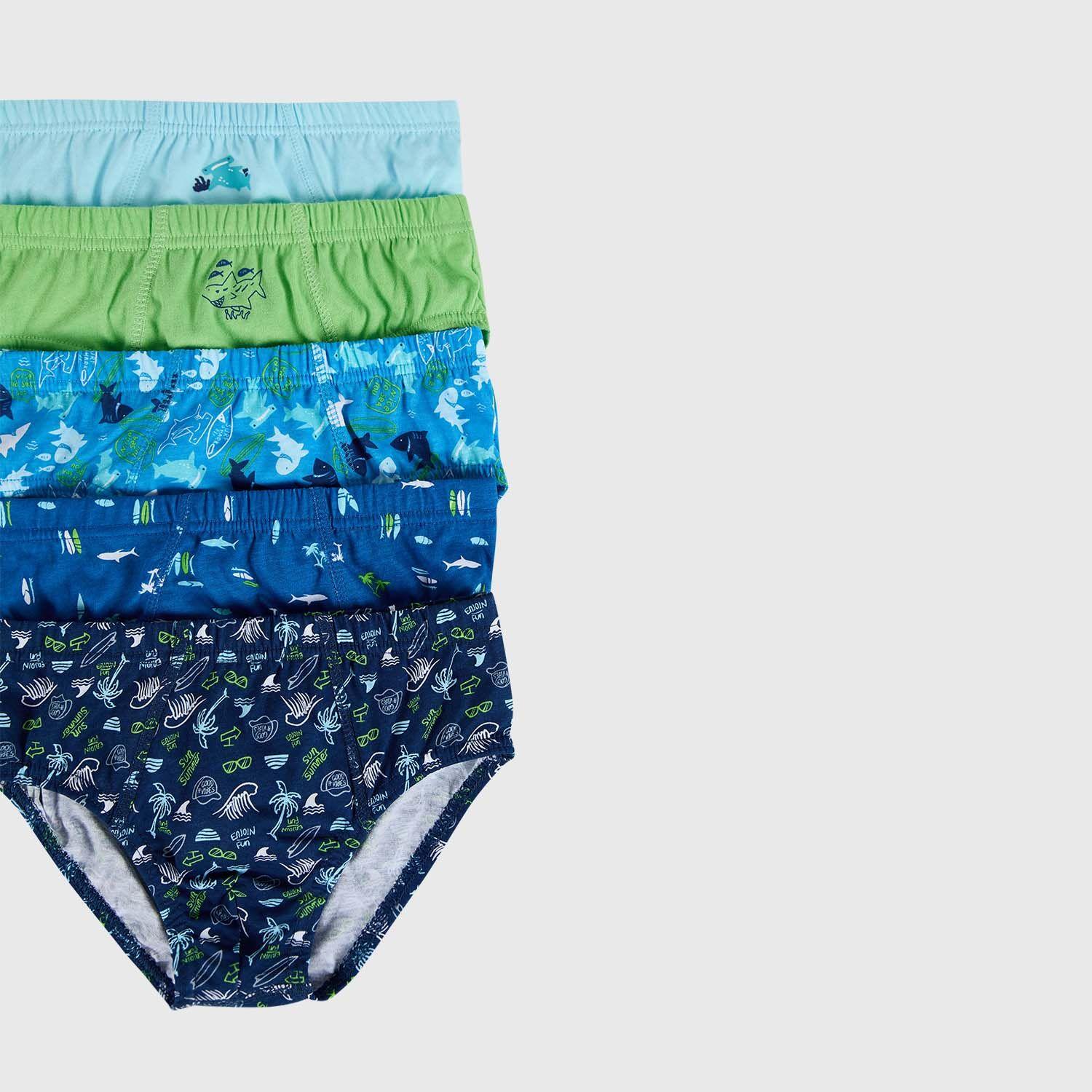 Boxer Niño 5Pack Rapport Azul-1