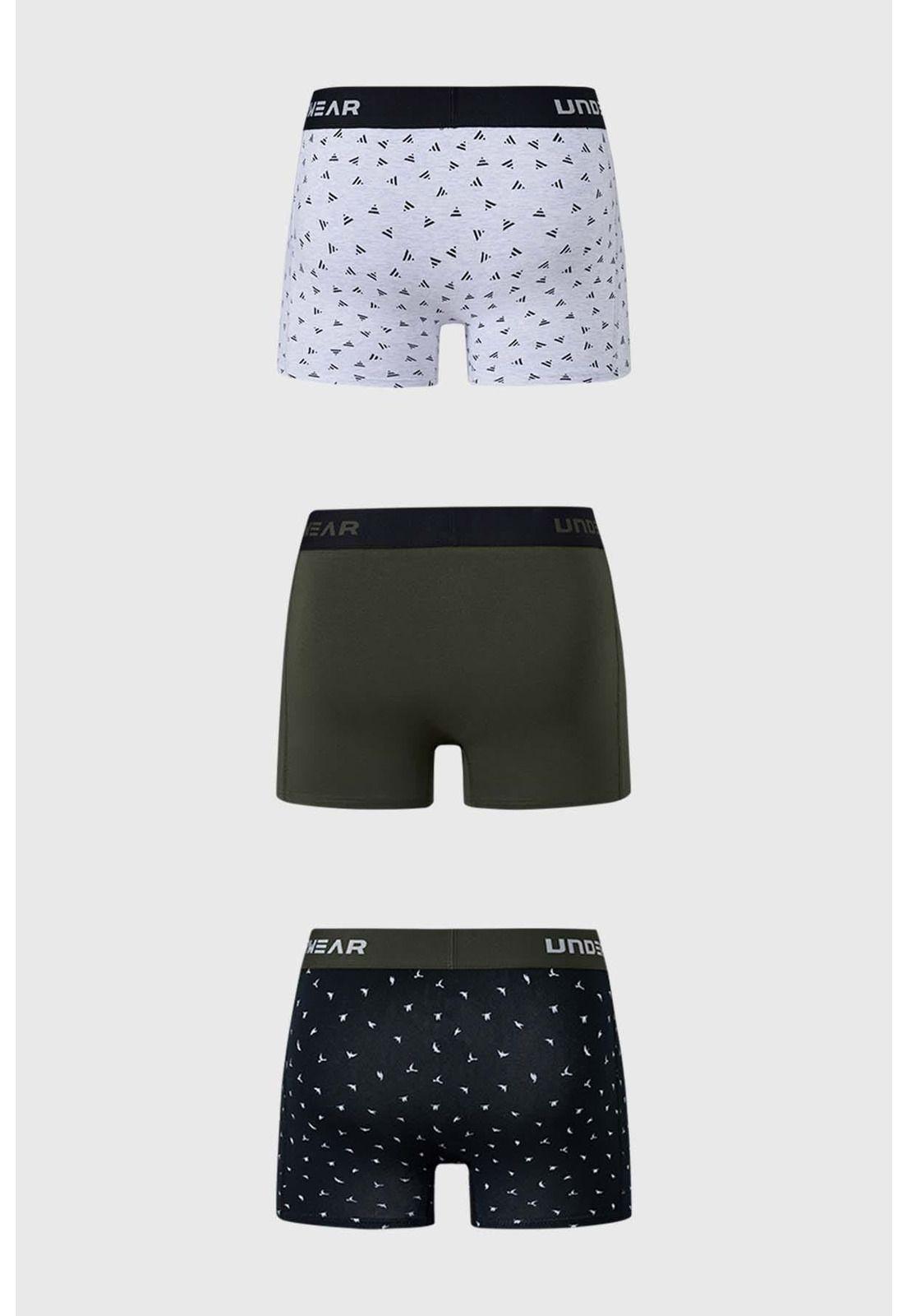 Bóxer Hombre Tripack Verde - lll-1