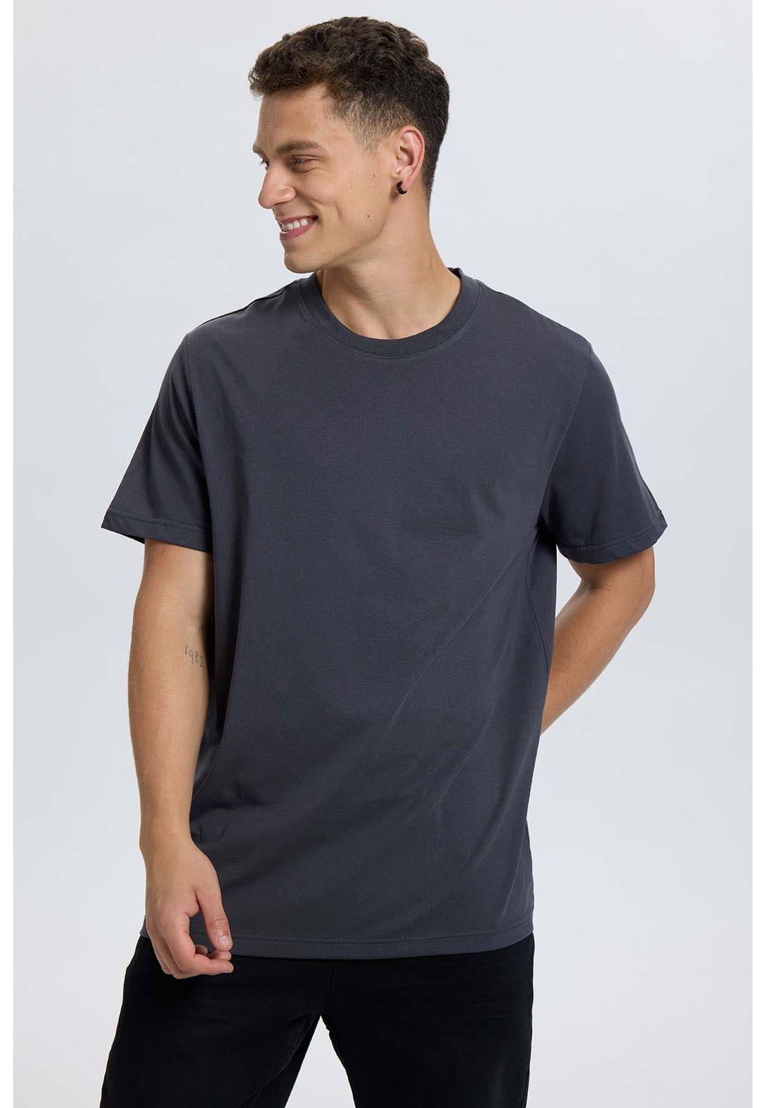 Polera Hombre Regular Fit Básica Marengo-1