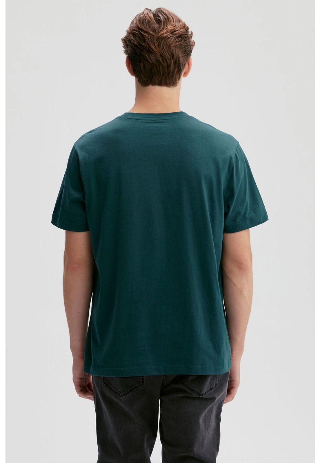 Polera Hombre Estampado Verde-2