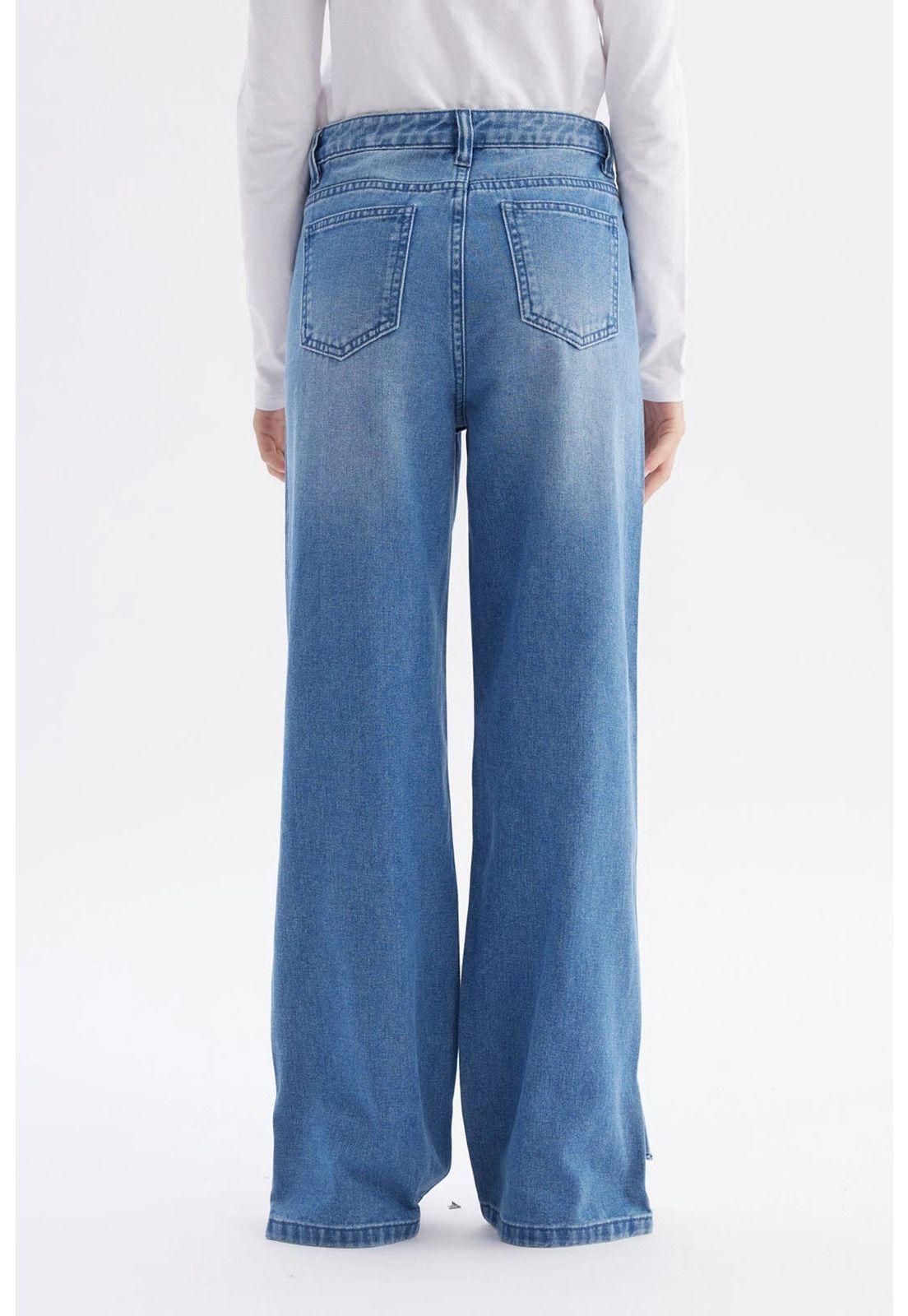 Jeans Niña Wide Leg Azul - lll-2