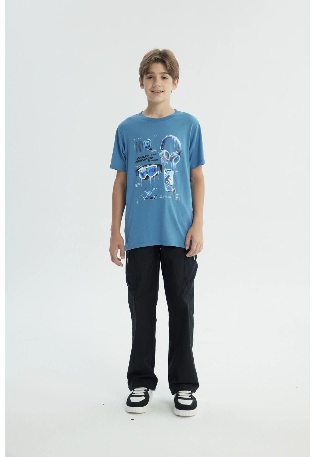 Polera Niño Regular Petroleo-3
