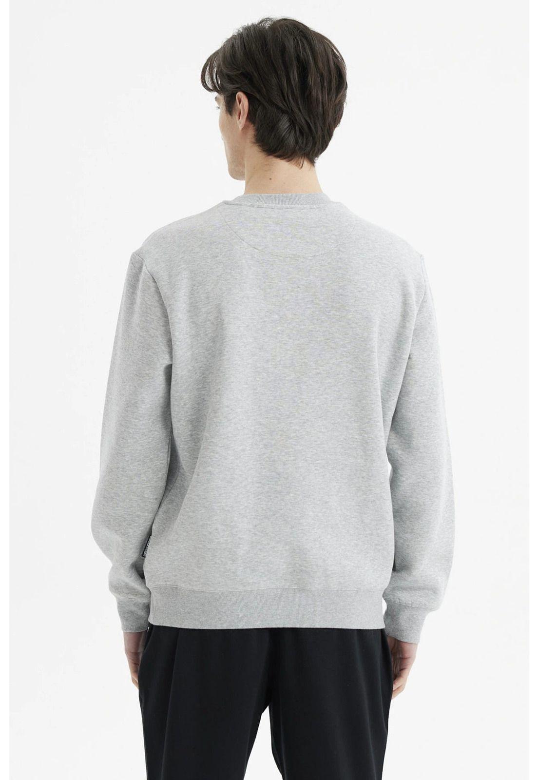 Polerón Hombre Básico Gris Melange-2