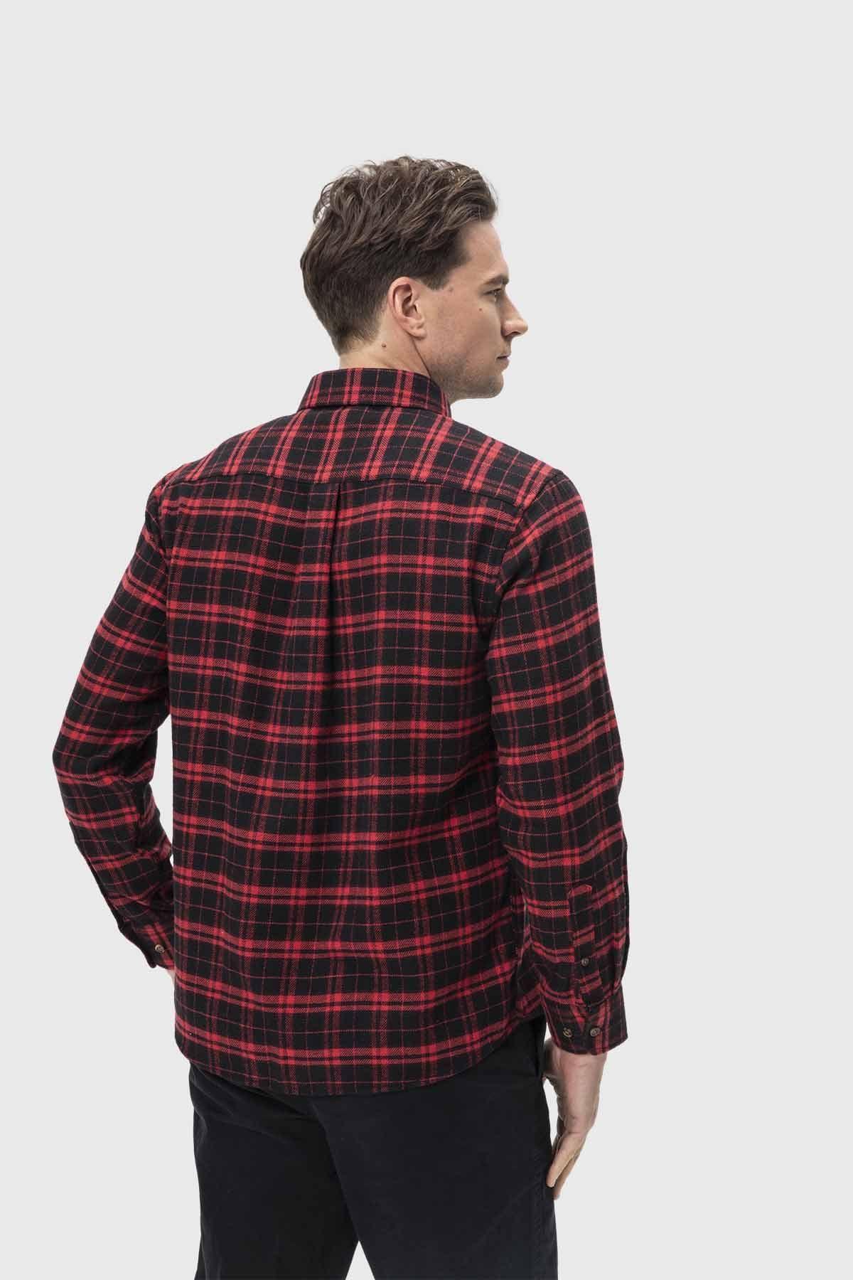 Camisa Hombre Básica Rojo-2