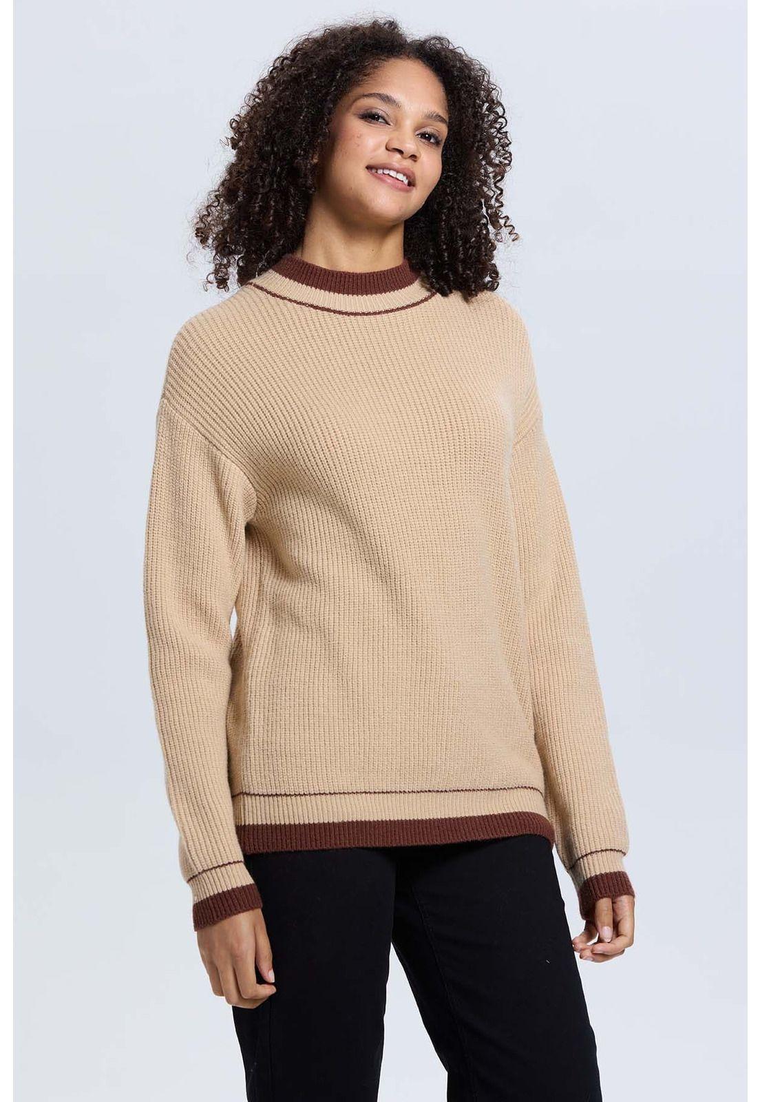 Sweater Mujer Beige-1
