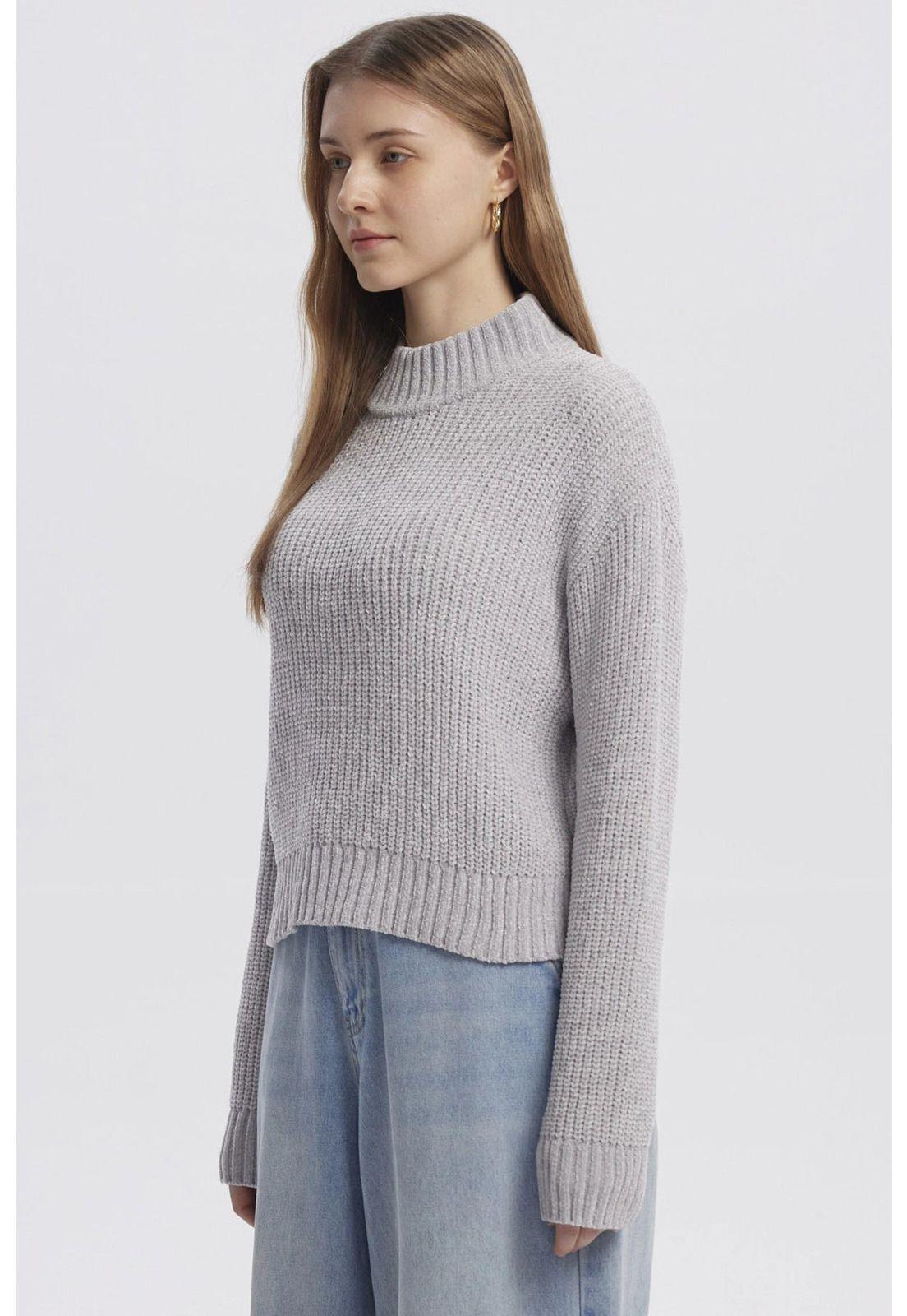 Sweater Mujer Juvenil Gris-1
