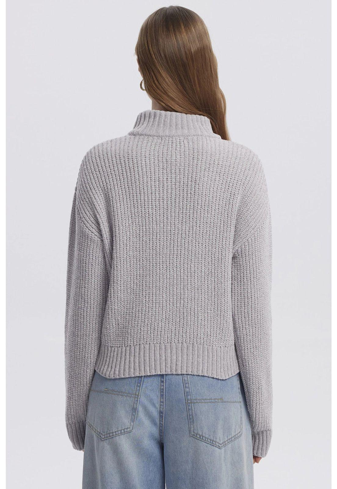 Sweater Mujer Juvenil Gris-2