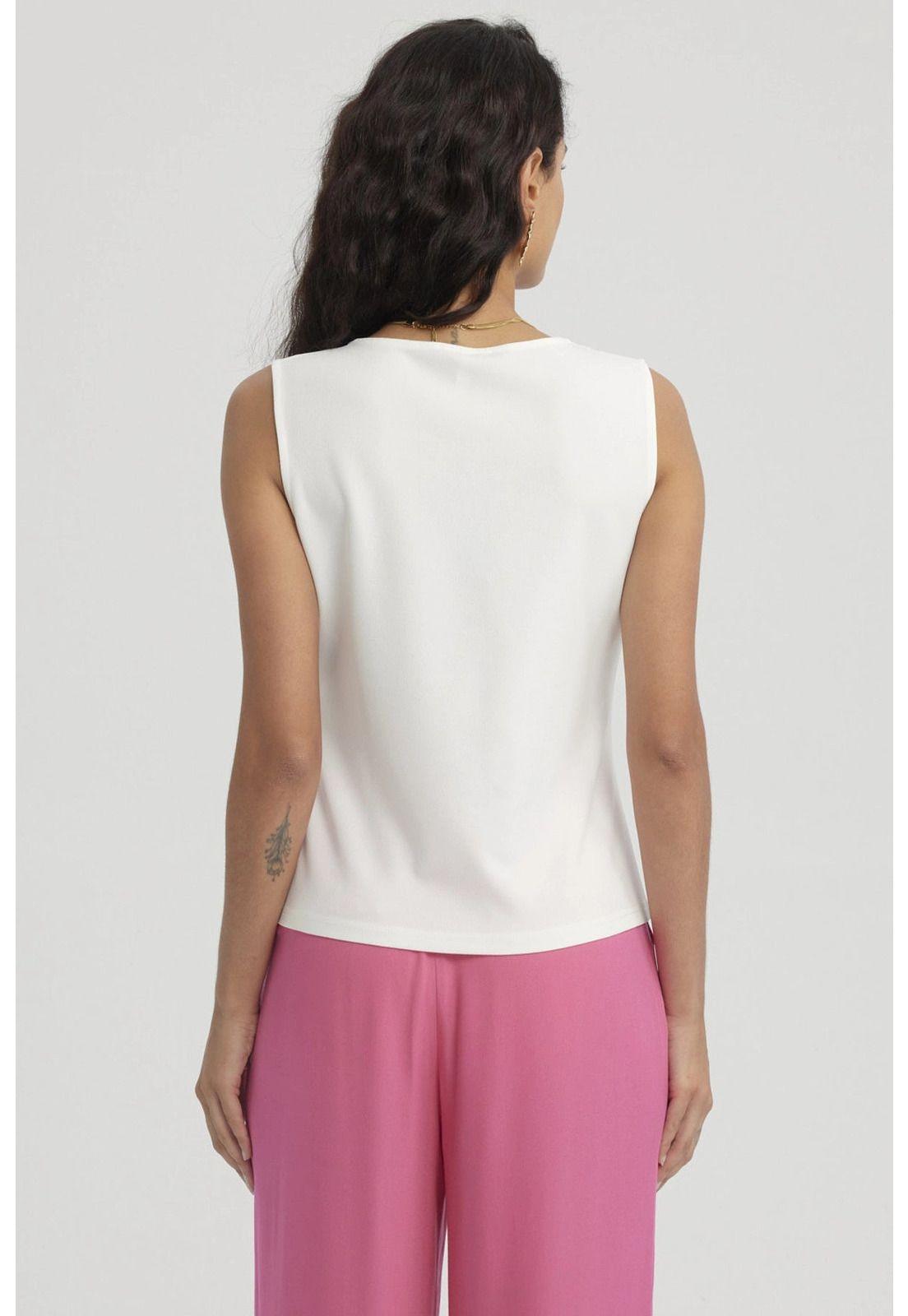 Polera Mujer 3 Botones Crudo-2