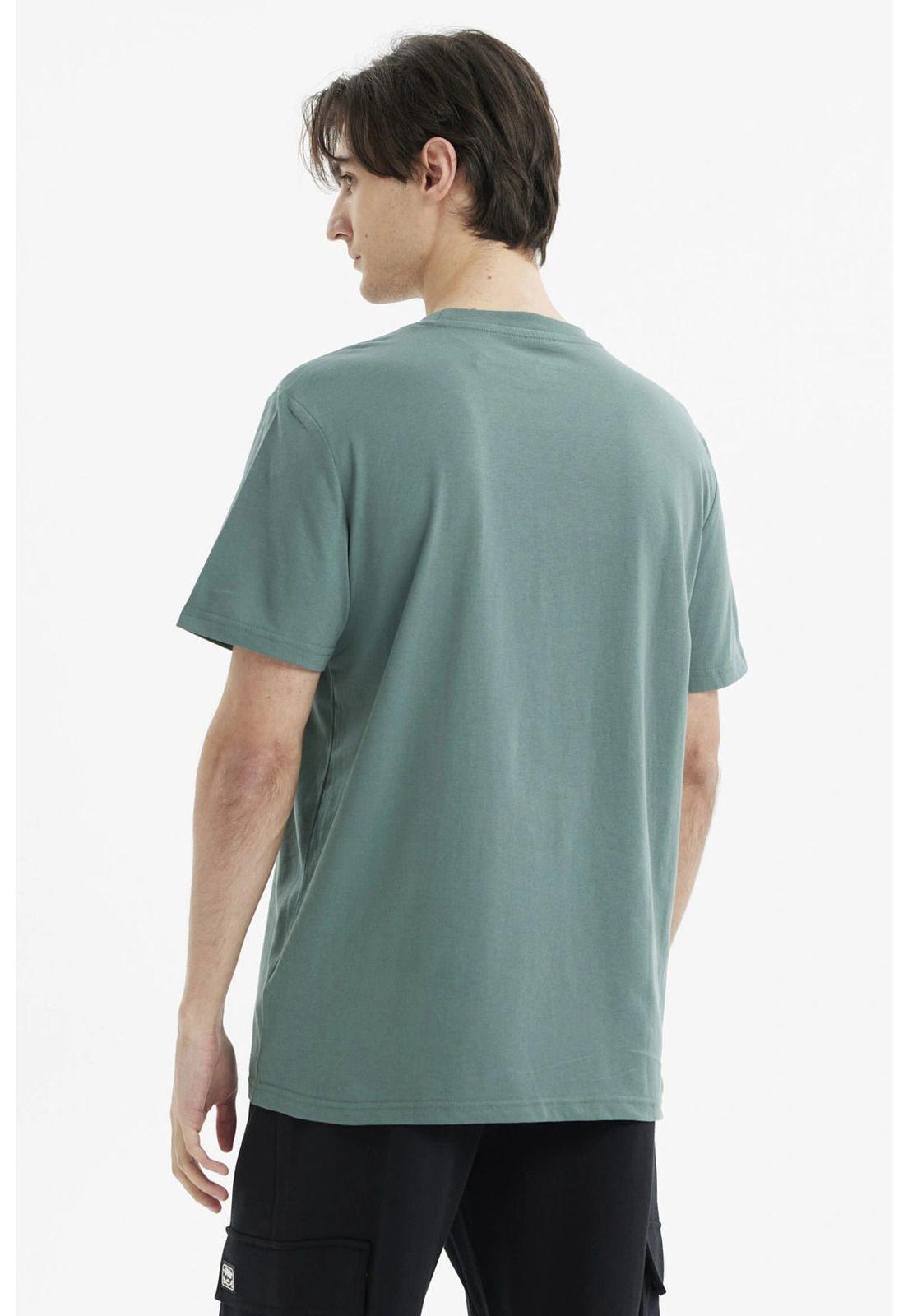 Polera Hombre Long Fit Básica Verde Pino- ll-2