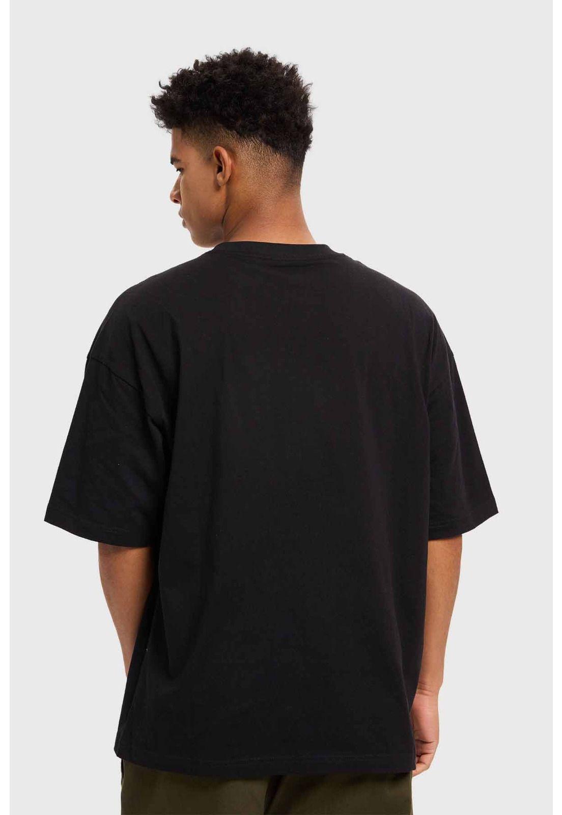Polera Hombre Oversize Negro - ll-2