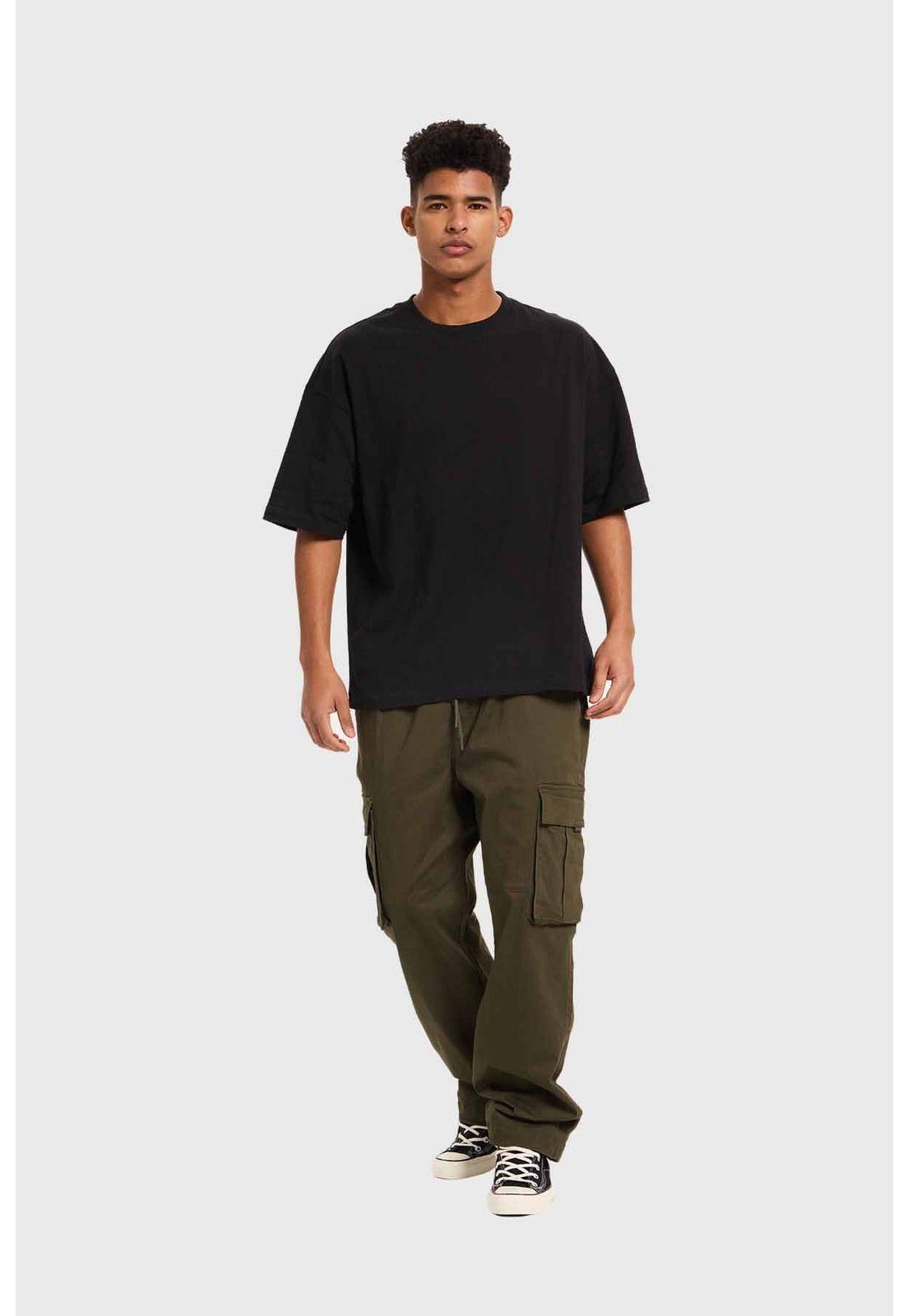 Polera Hombre Oversize Negro - ll-3