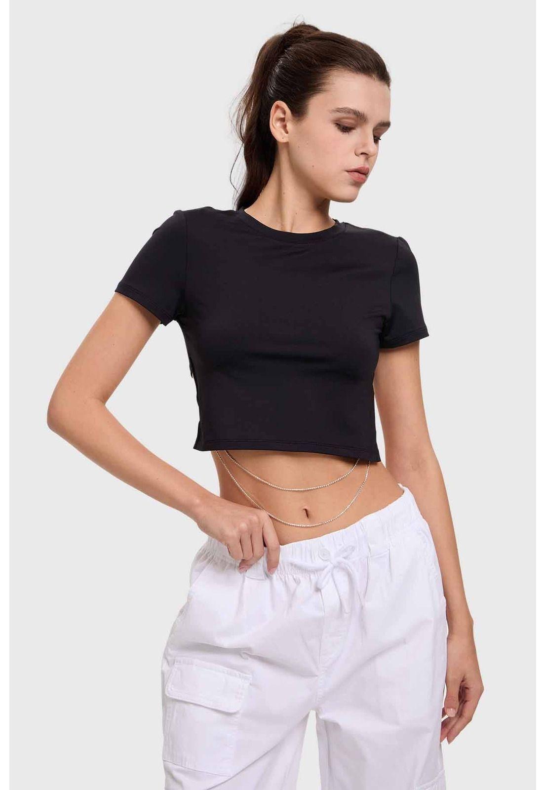Polera Mujer Cadenas Negro-1