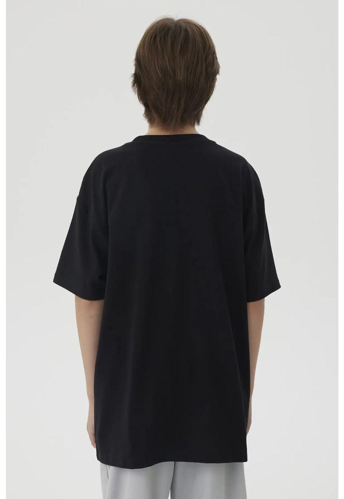 Polera Niño Costura Frontal Negro-2