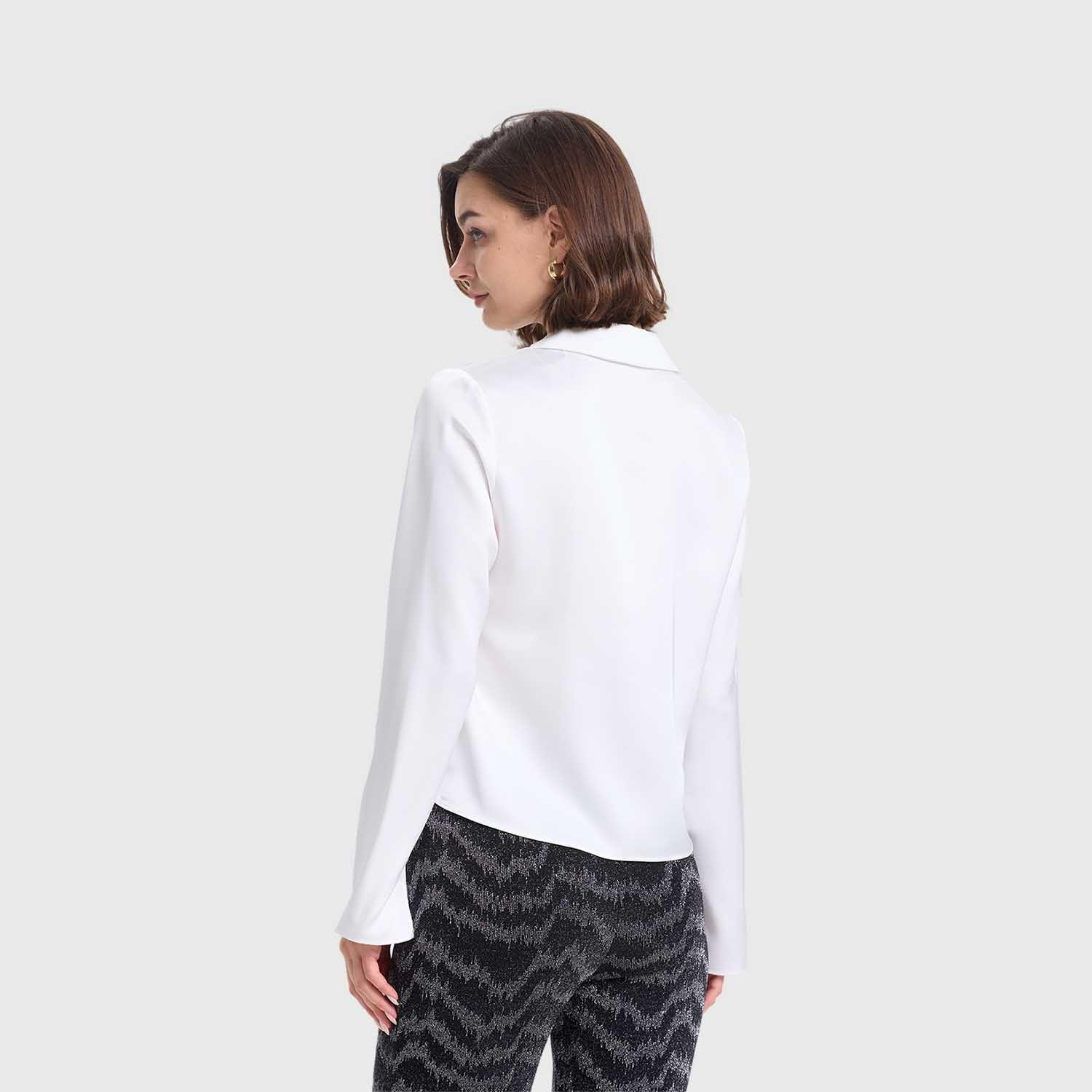 Blusa Mujer Con Amarras Crudo Fashions Park-2