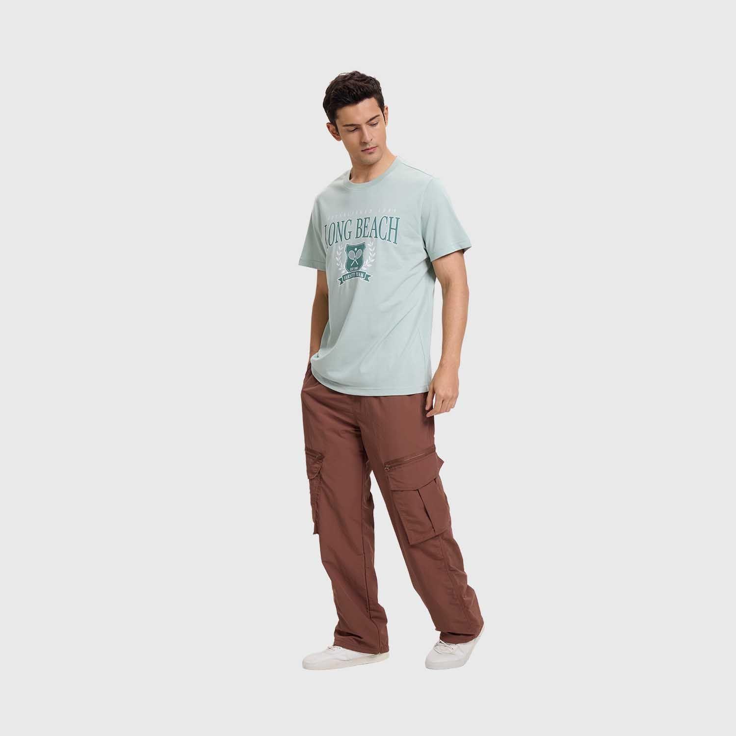 Polera Hombre Sports Basket Verde Claro Fashion's Park-3