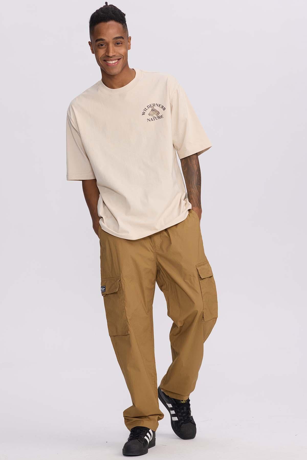 Pantalón Hombre Técnico Cargo Camel-3
