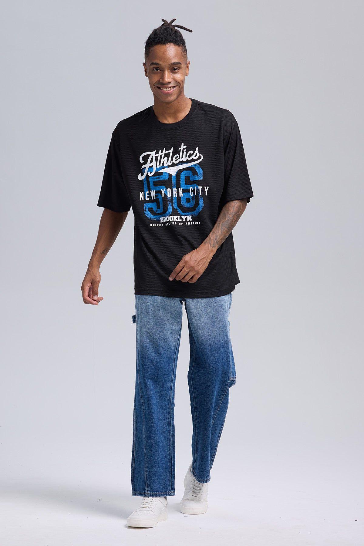 Polera Hombre Print Número Negro-3