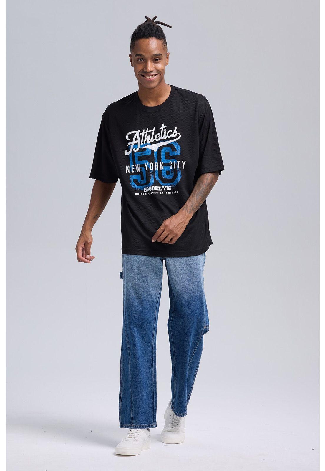 Polera Hombre Print Número Negro-3