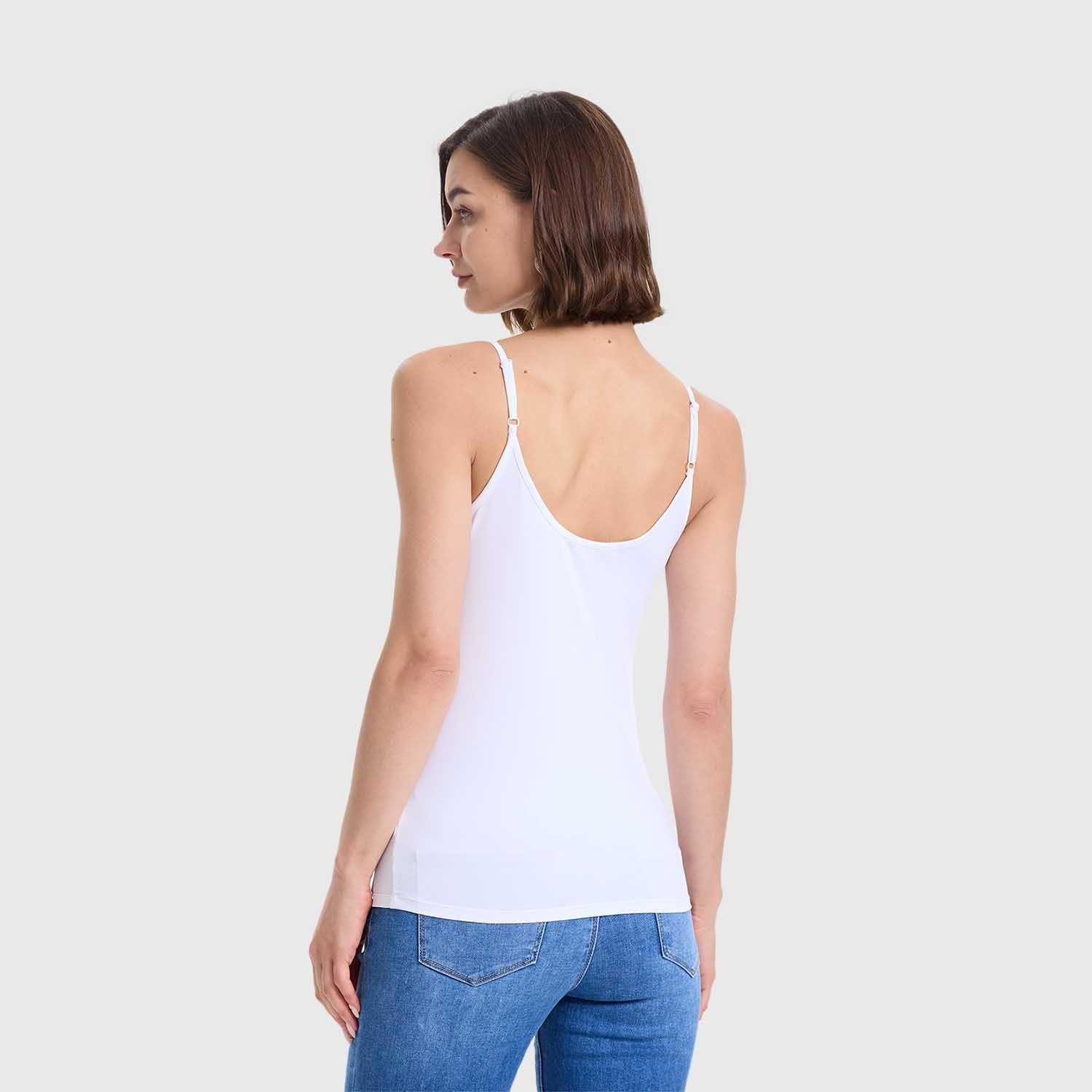 Polera Mujer Pabilo Básico Liso Blanco Fashion's Park-2
