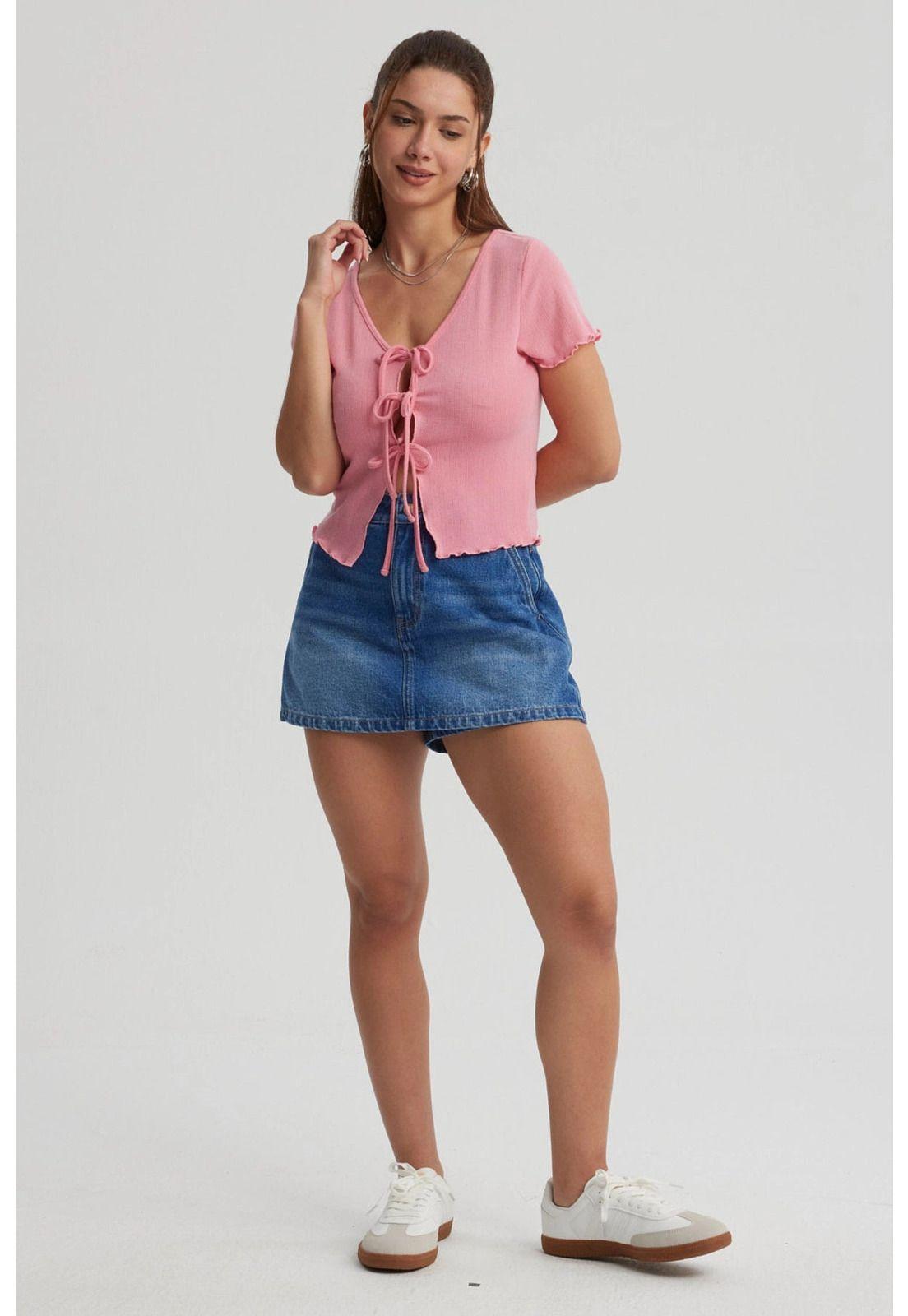 Short Mujer Micro Short Azul-3