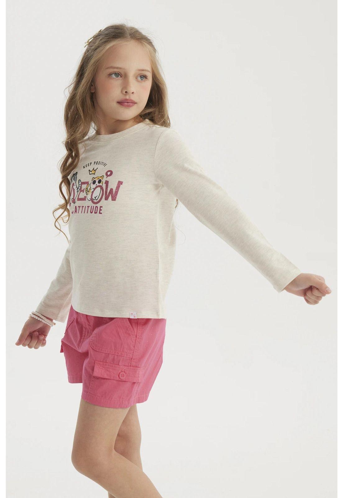 Polera Niña Básica Toddler Beige-1