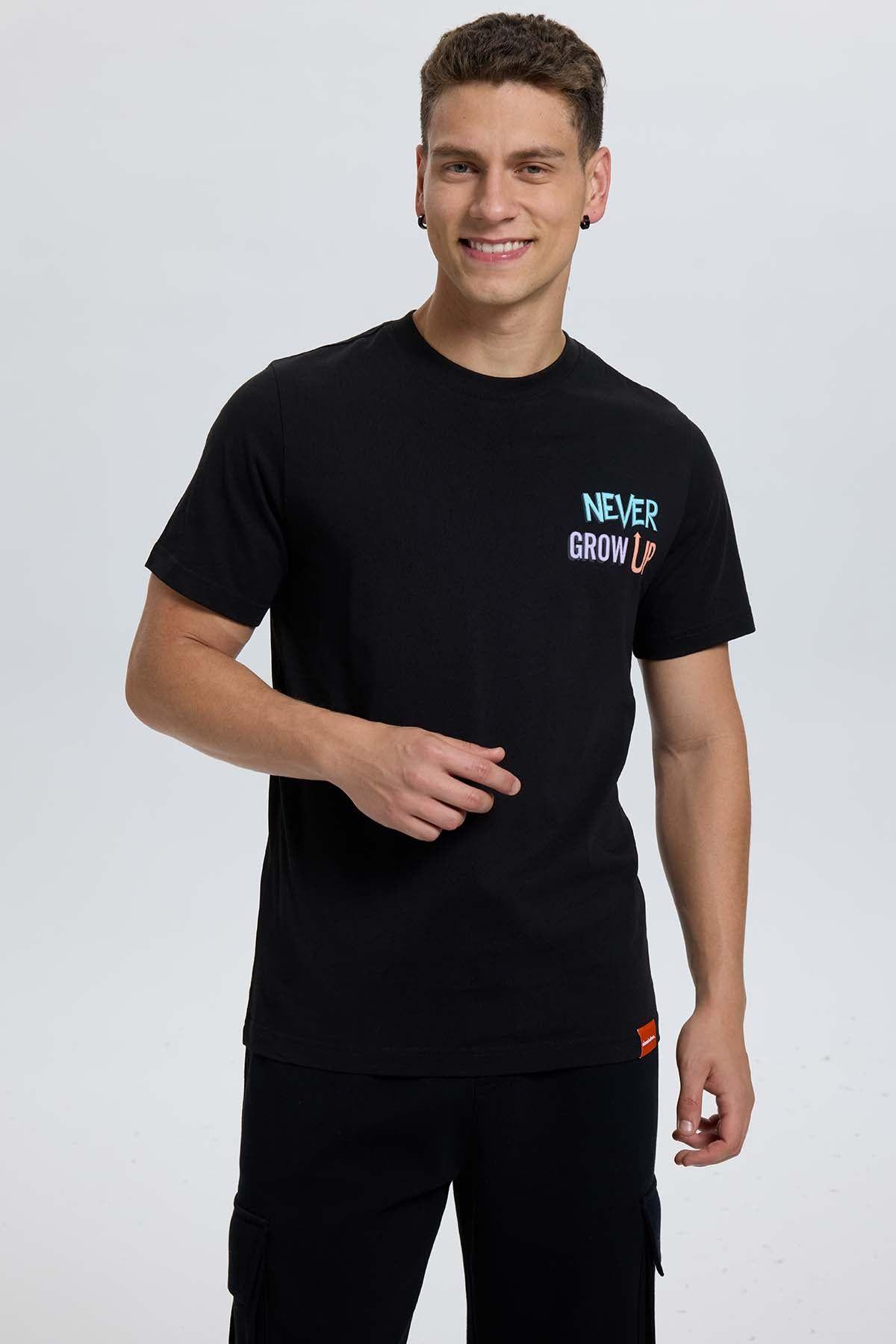 Polera Hombre Acid Wash Rugrats Negro-2