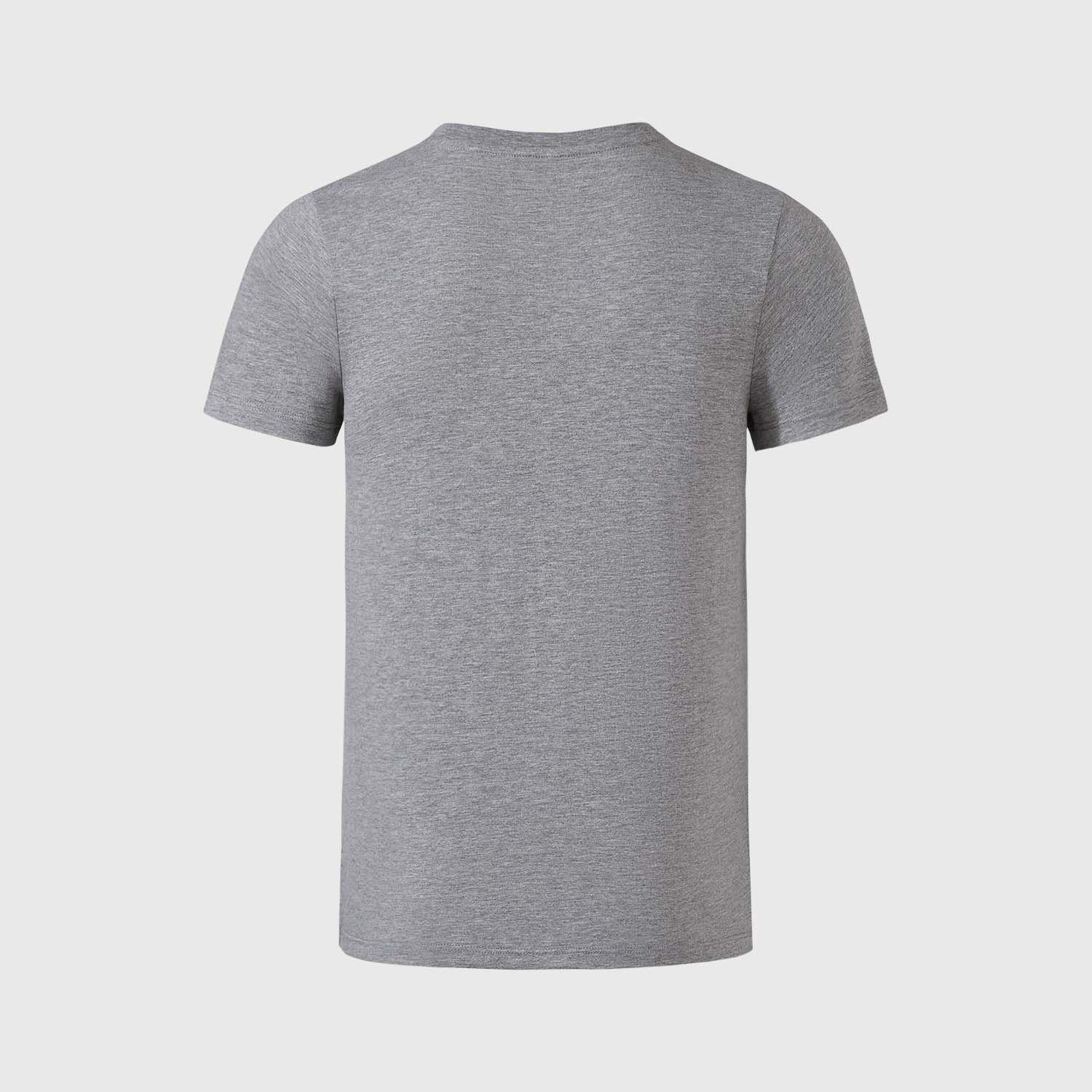 Polera Niño Print Gris Melange IV Fashion's Park-1
