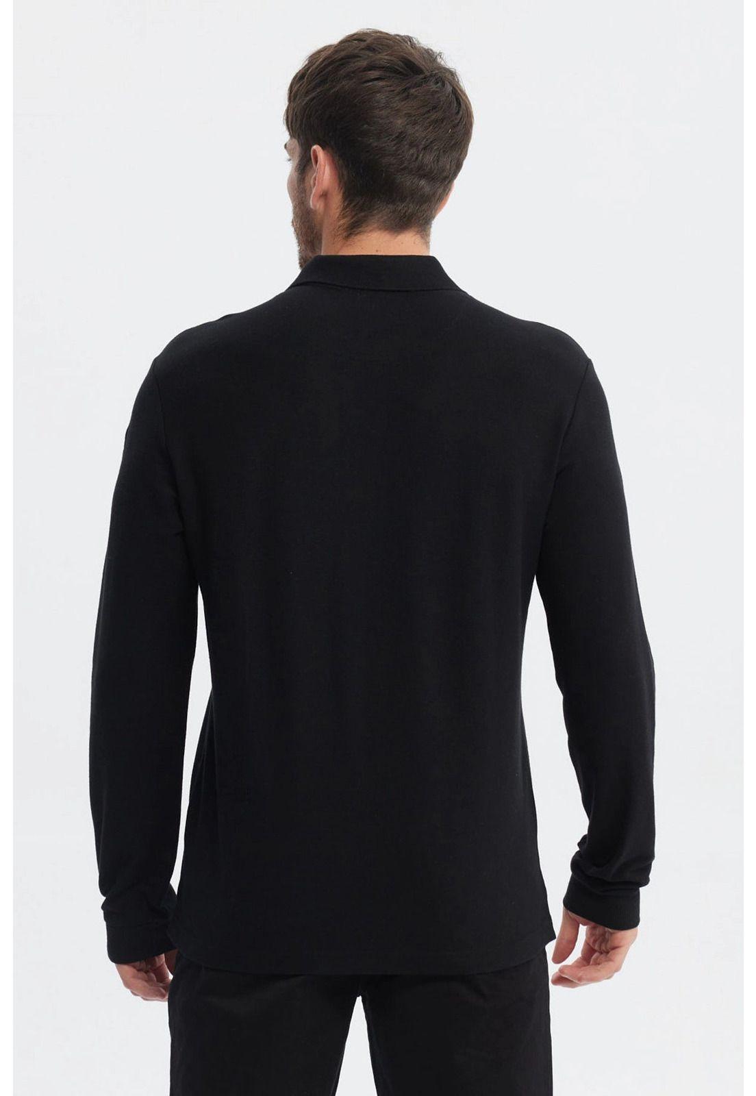 Polera Hombre Print Silicona Negro-2