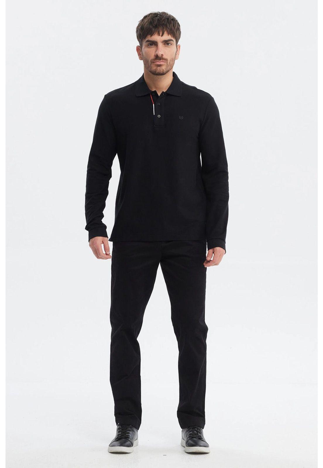 Polera Hombre Print Silicona Negro-3