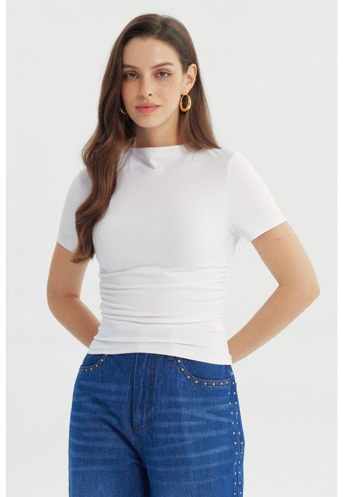 Polera Mujer Ajustado Blanco - lV-0