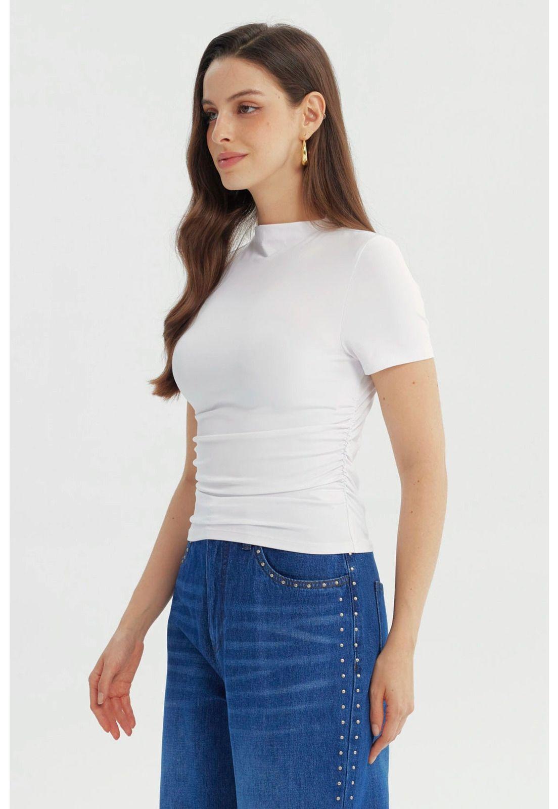 Polera Mujer Ajustado Blanco - lV-1