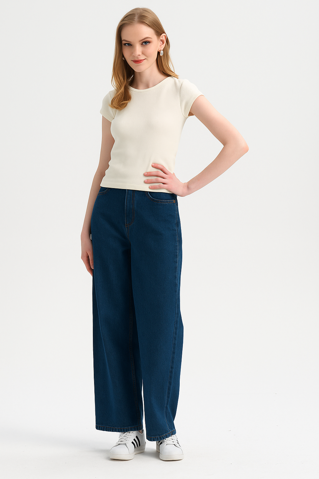 Polera Mujer Cropped Crudo-2