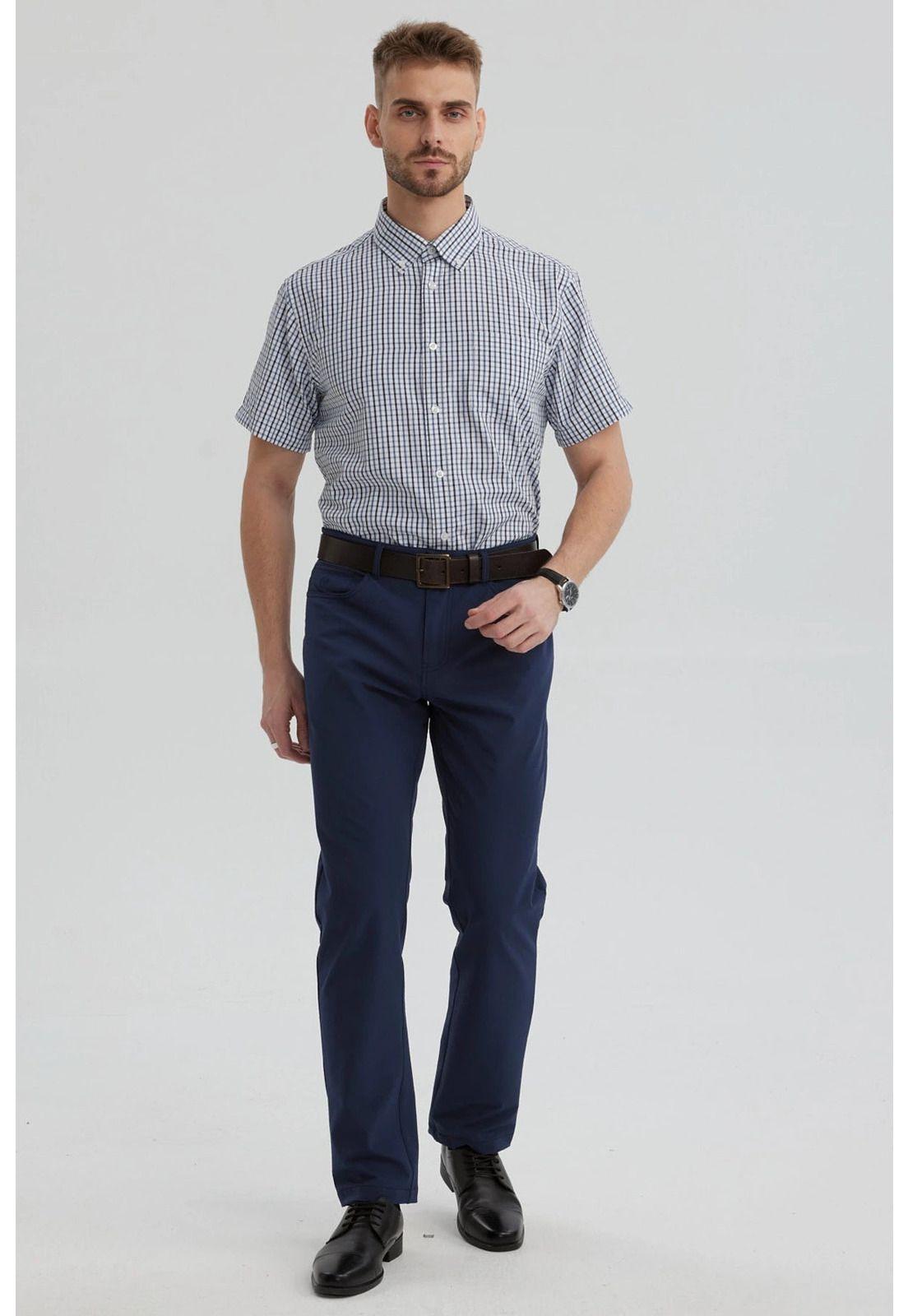 Camisa Hombre Rapport Regalo Azul- ll-3