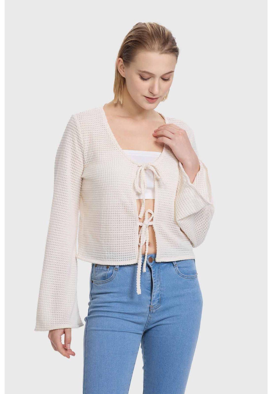 Polera Mujer Tapado Amarras Delanteros Arena-1