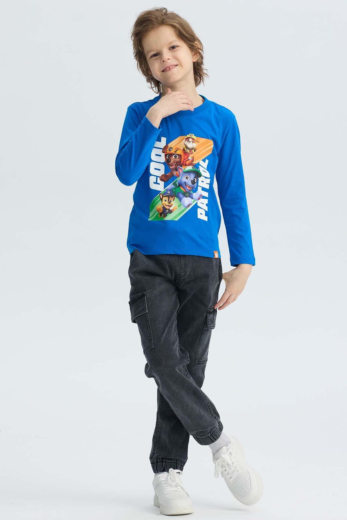 Jeans Niño Jogger Cargo Negro-3