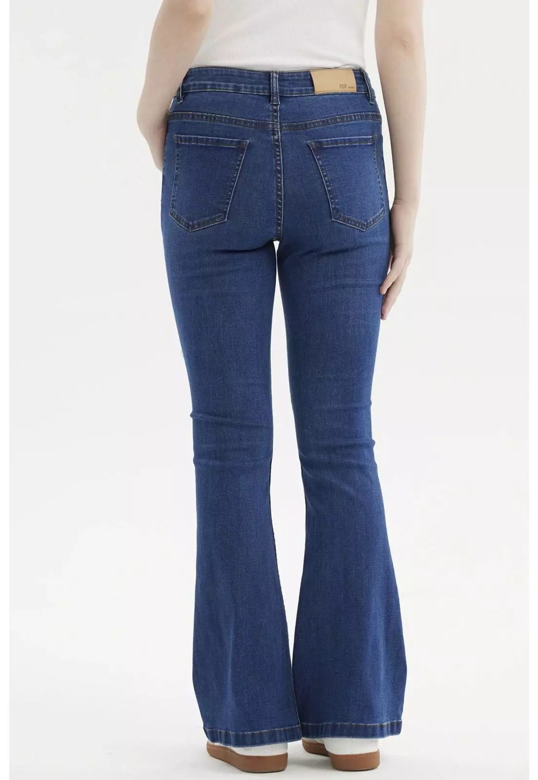 Jeans Mujer Flare Vale Azul Oscuro-2