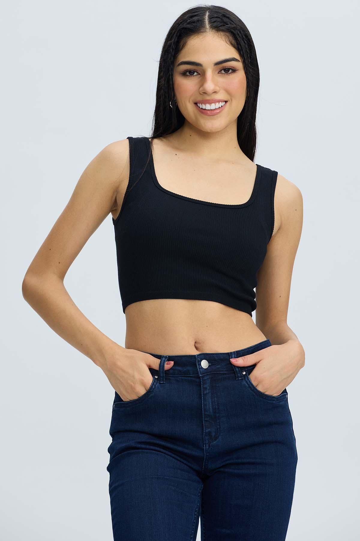 Peto Mujer Seamless Negro-0
