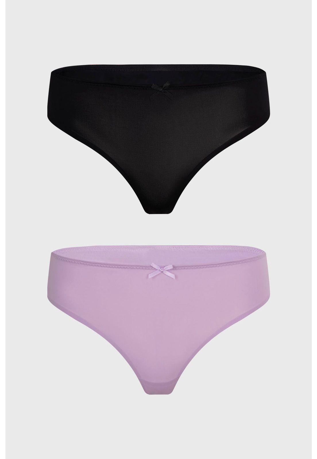 Calzón Mujer Colaless Liso Lila-0