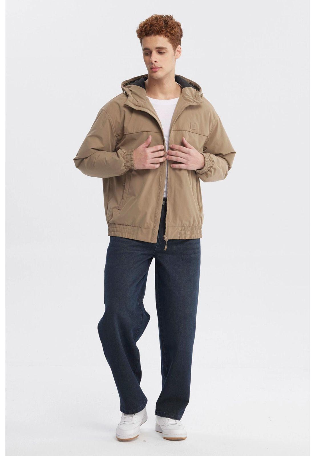 Chaqueta Hombre Slim Juvenil Kaki-3