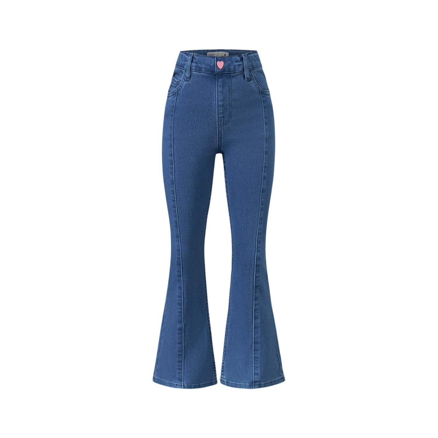 Jeans Niña Flare Leggins Azul Claro Fashion's Park-0