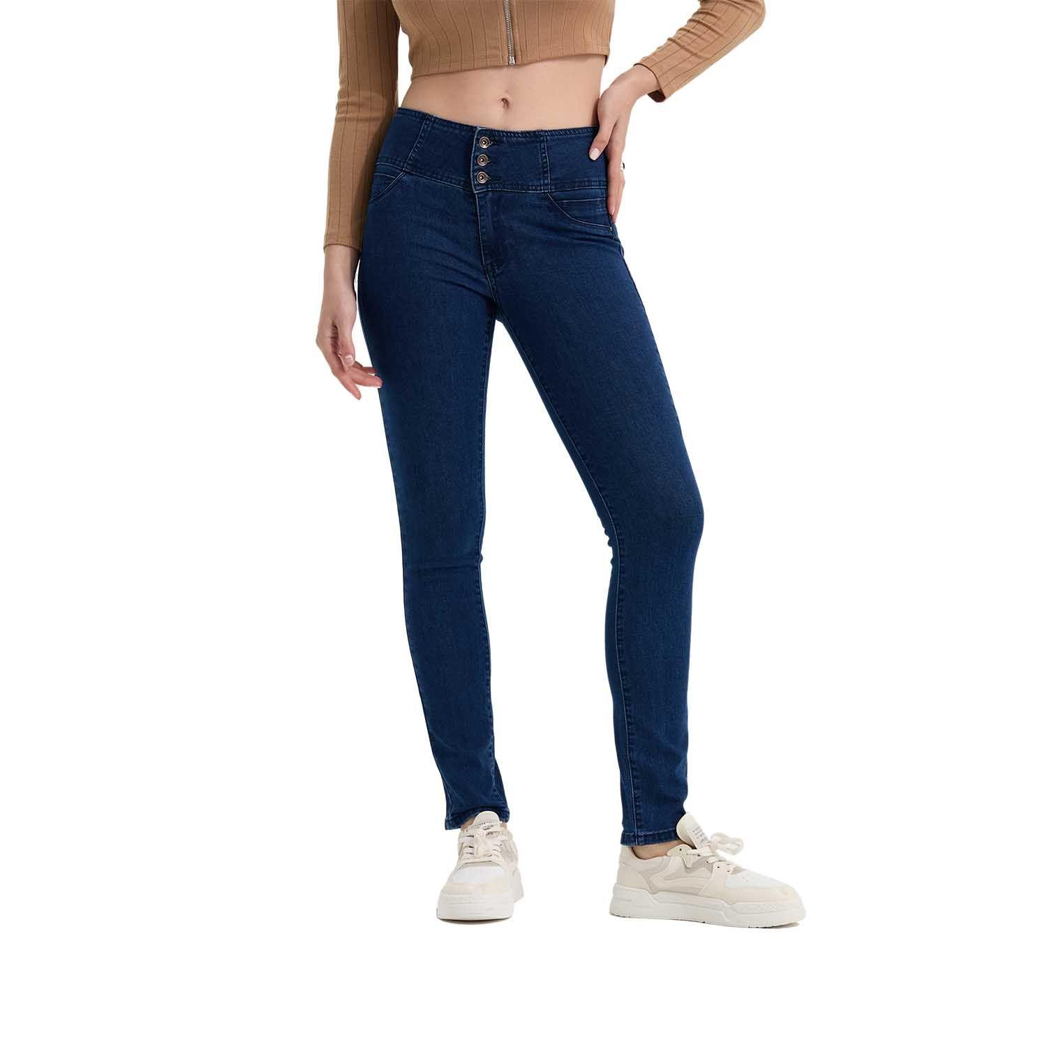 Jeans Mujer Modelo Castilla Azul Oscuro-0