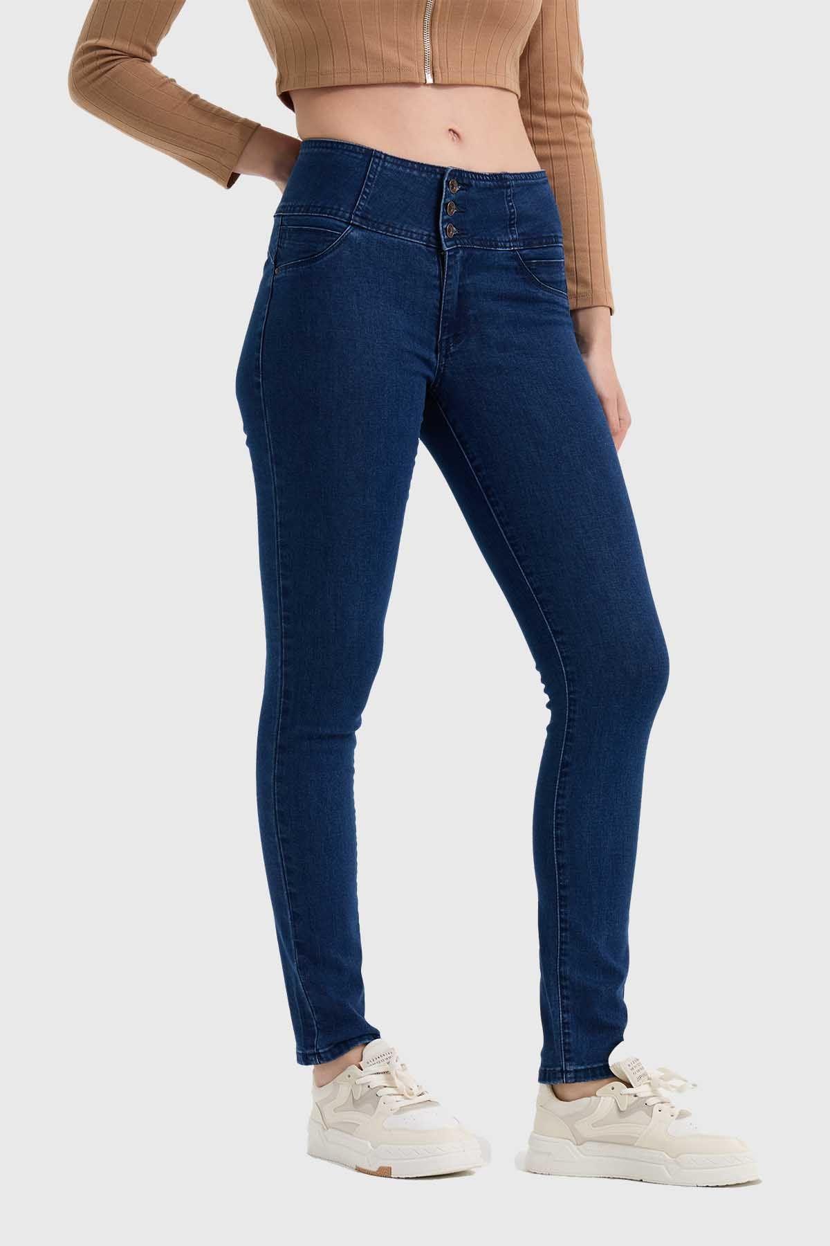 Jeans Mujer Modelo Castilla Azul Oscuro-1