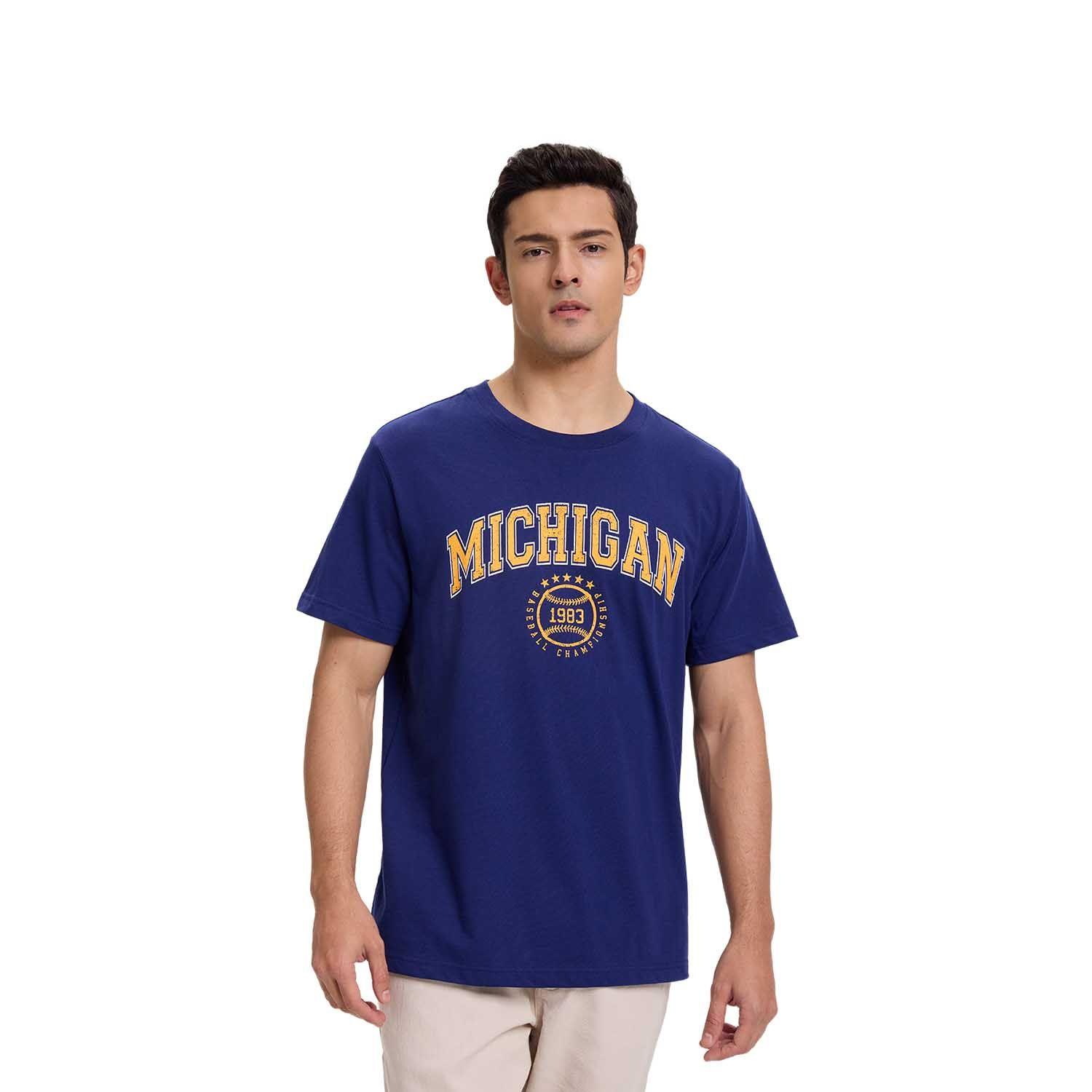 Polera Hombre Sports Basket Azul Fashion's Park-0