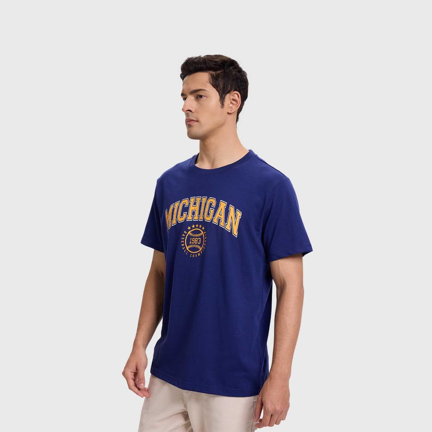 Polera Hombre Sports Basket Azul Fashion's Park-1