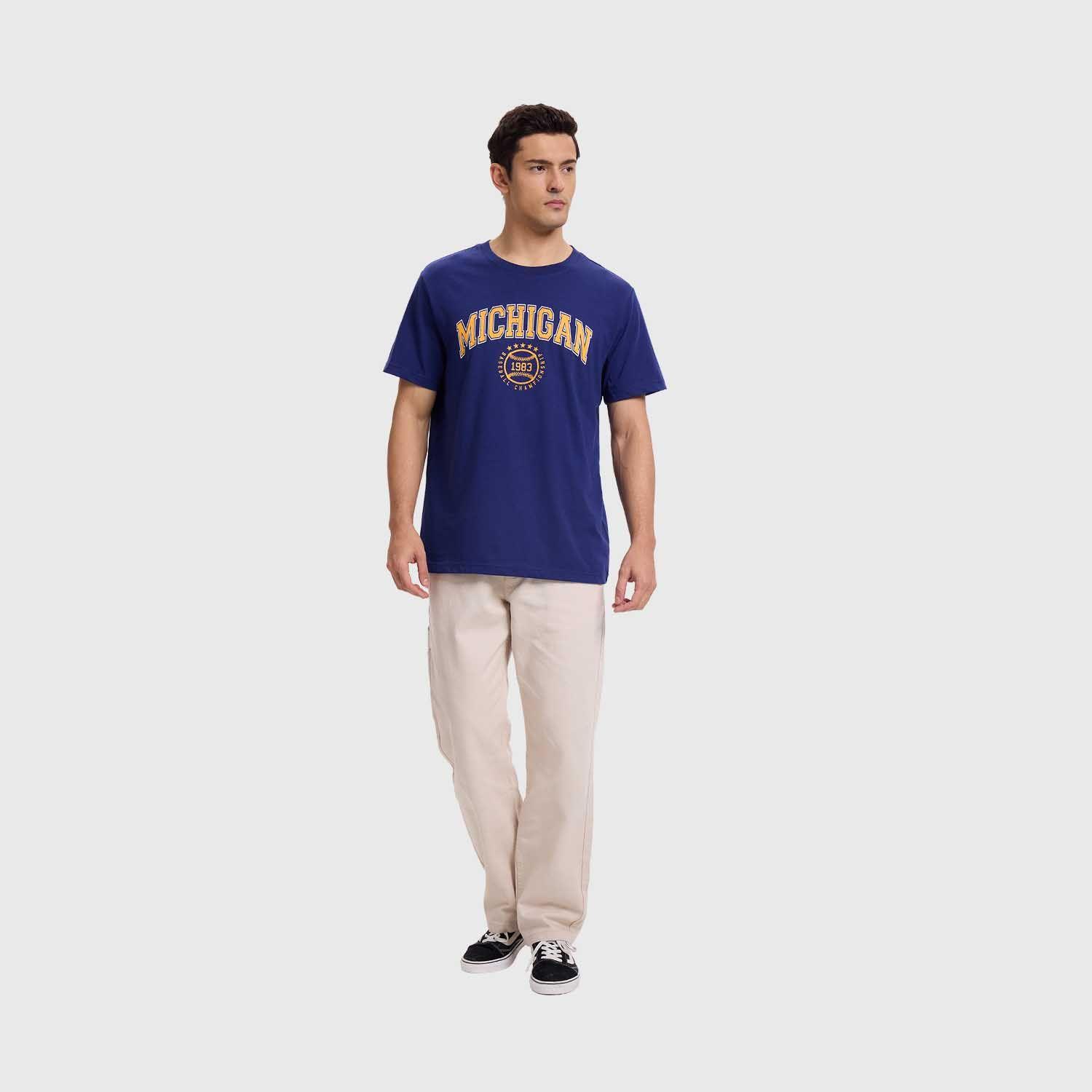 Polera Hombre Sports Basket Azul Fashion's Park-3