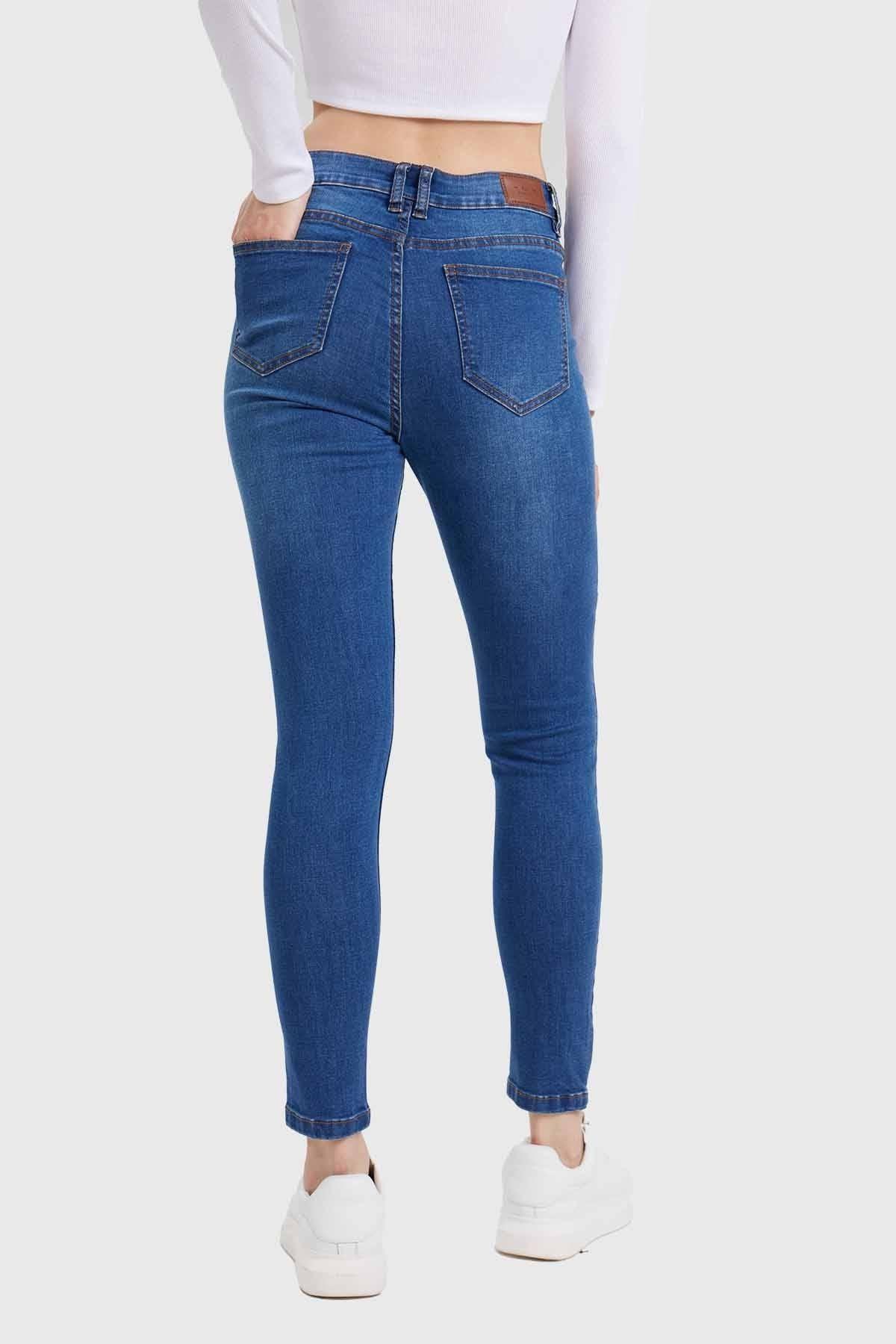 Jeans Mujer Skinny Estela Azul-2