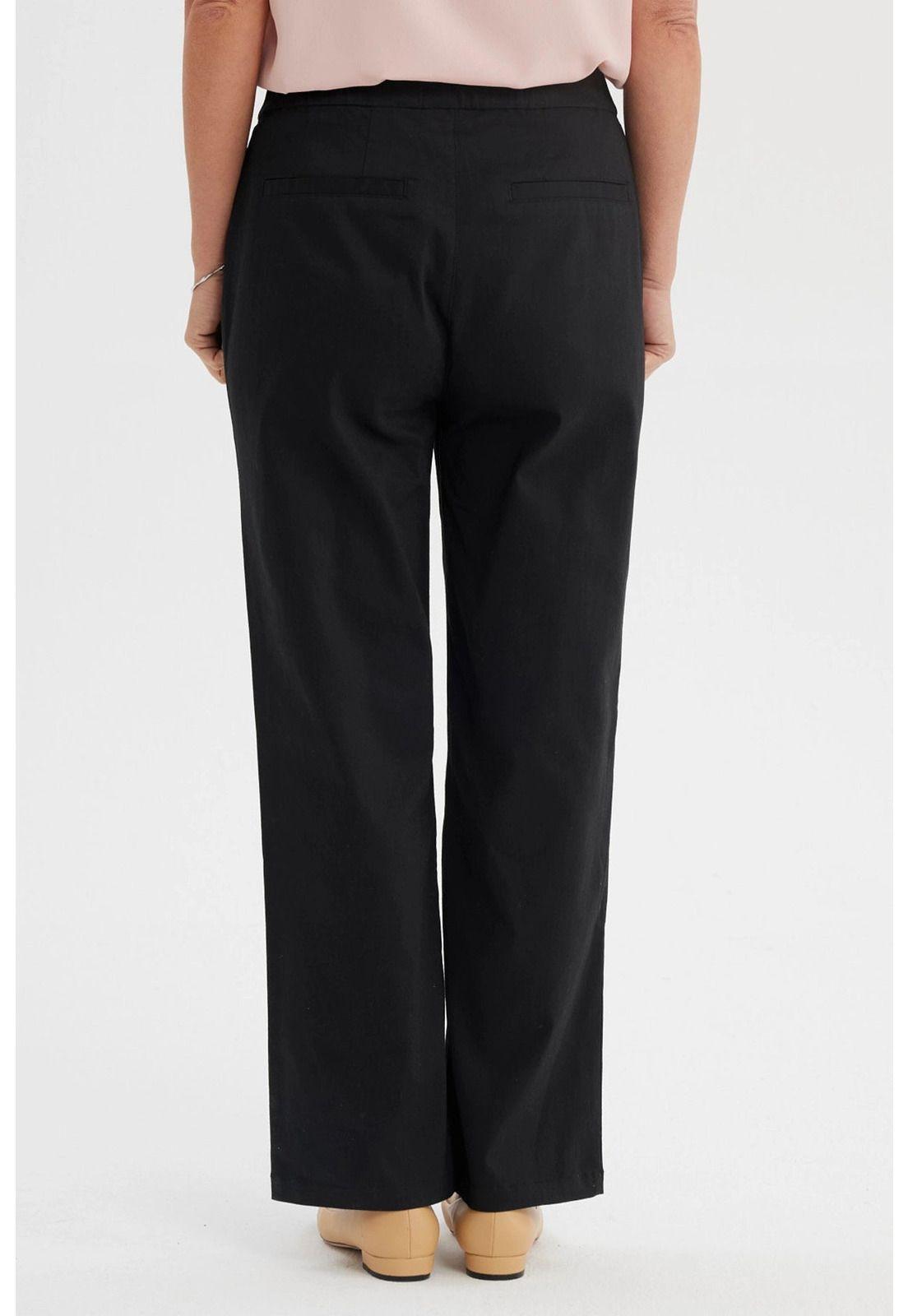 Pantalón Mujer Gabardina Negro- ll-2