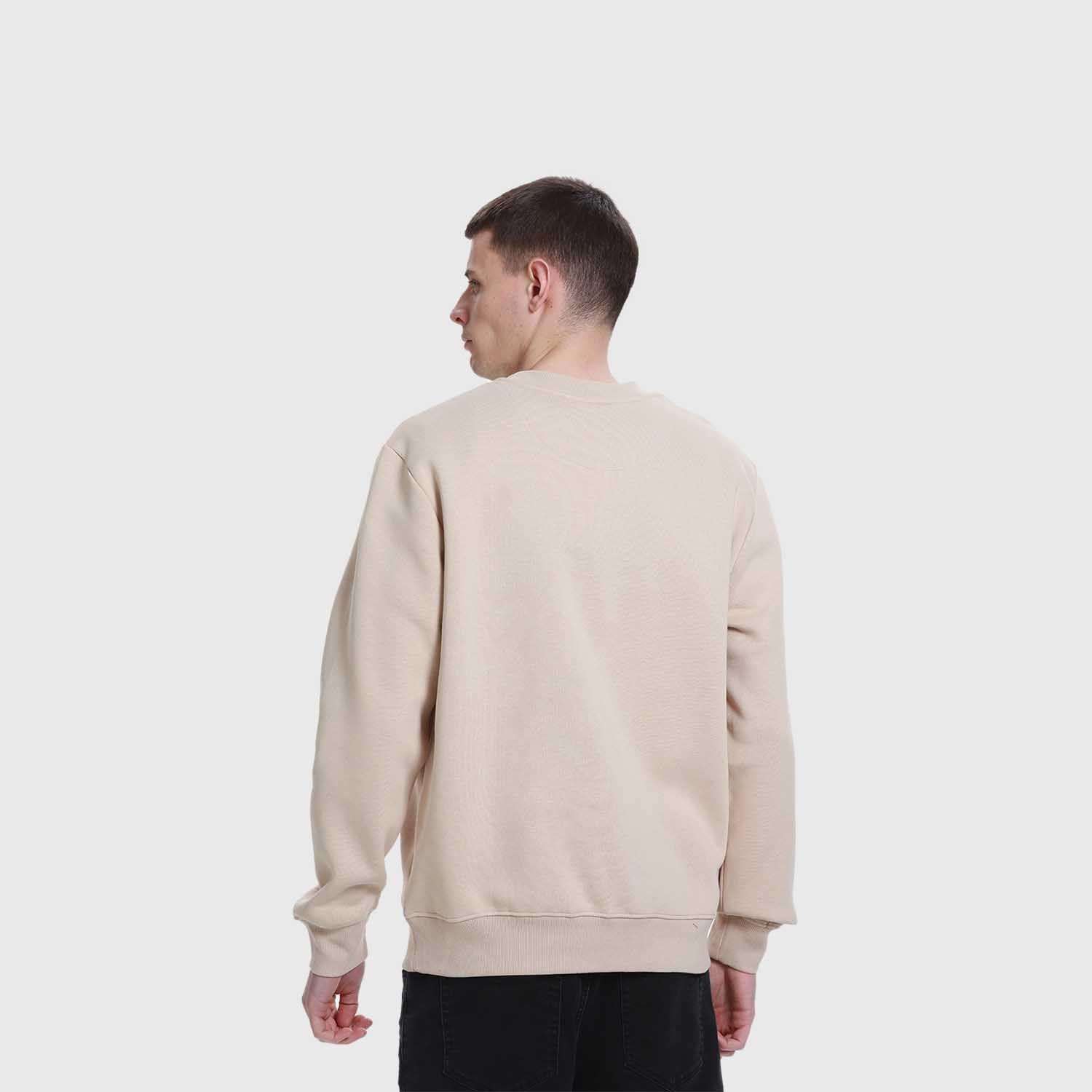 Polerón Hombre Print Posicional Beige Fashion's Park-2