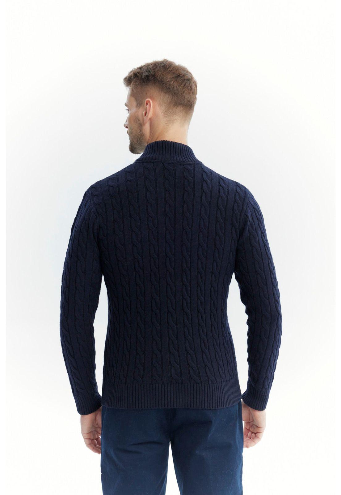 Sweater Hombre Slim Azul Marino - ll-2