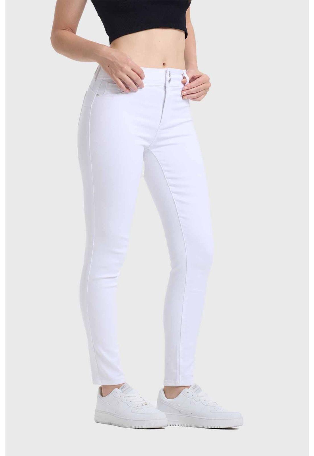 Jeans Mujer Skinny Jenny Push Up Blanco-1